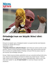 Ortadoğu`nun en büyük ikinci dini: Futbol