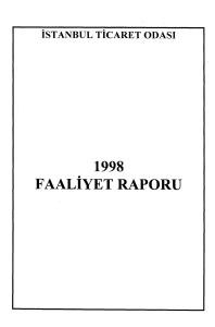 1998 faalıyet raporu