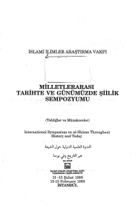 MiLLETLERARASI TARiHTE VE GÜNÜMÜZDE ŞİİLİK