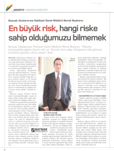 Enbliyi.ik risk. hangi riske sahip oldugumuzu bilmemek