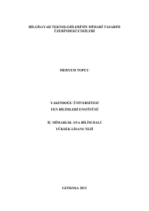 bilgisayar teknolojilerinin mimari tasarım üzerindeki etkileri meryem