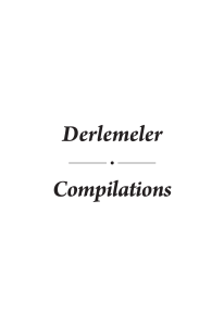 Derlemeler Compilations - Türk Kültürü ve Hacı Bektaş Veli