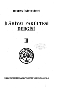 iLAHiYAT FAKÜLTESi DERGISI