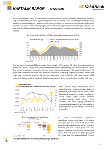 7 Mart 2016 Haftalık Ekonomi Raporu