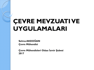 çevre mevzuatı ve uygulamaları - TMMOB Makina Mühendisleri