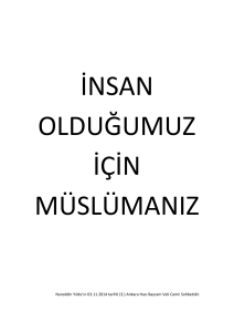 Nureddin Yıldız`ın 03.11.2014 tarihli (3.) Ankara