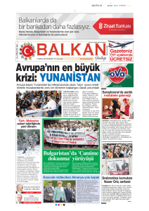 krizi: YUNANSTAN - Balkan Günlüğü Gazetesi
