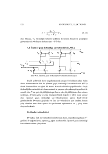 T = R C V - V .V 4.2. İşlemsel geçiş iletkenliği kuvvetlendiricisi, OTA