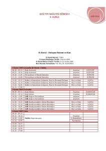 goü tıp fakültesi dönem ıı ıı. kurul