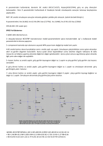 H parametreleri kullanılarak, devrenin DC analizi (IB?,IC?,VCE