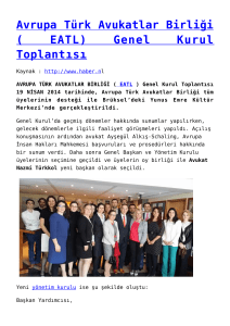 Avrupa Türk Avukatlar Birliği ( EATL)
