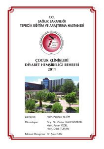 çocuk klinikleri diyabet hemşireliği rehberi 2011