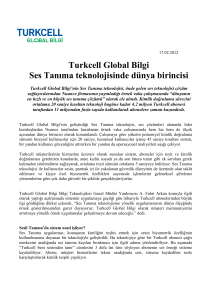Turkcell Global Bilgi Ses Tanıma teknolojisinde dünya birincisi