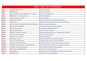 türkiye geneli bazı referanslarımız
