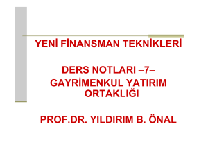 yeni finansman teknikleri - FİNANSEKOL Prof. Dr. Yıldırım Beyazıt