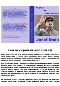 stalin yaşamı ve mücadelesi