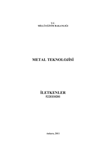 metal teknolojġsġ ġletkenler - megep