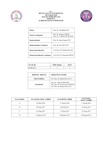 T.C. BÜLENT ECEVİT ÜNİVERSİTESİ TIP FAKÜLTESİ 2016