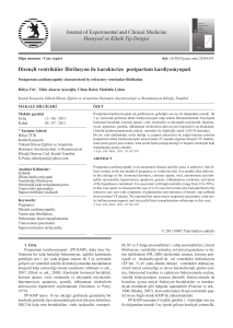 Journal of Experimental and Clinical Medicine Deneysel