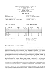 tc süleyman demirel üniversitesi tıp fakültesi 2016