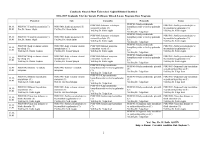 Çanakkale Onsekiz Mart Üniversitesi Sağlık Bilimleri Enstitüsü 2016