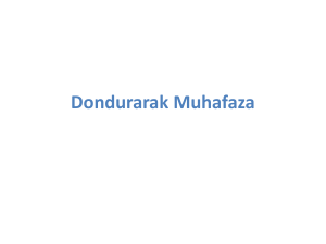 Dondurarak Muhafaza