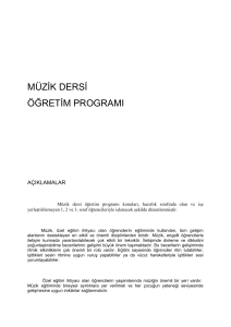müzġk dersġ öğretġm programı