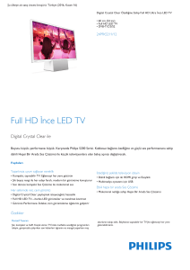 Product Leaflet: 60 cm (24 inç) Full HD Ultra İnce LED TV