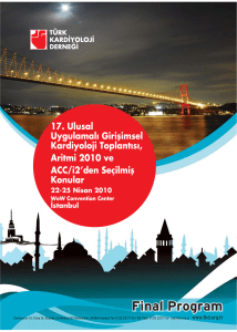 Aritmi 2010 - Türk Kardiyoloji Derneği