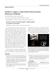 Kunduracı göğsü ve Hipertrofik Kardiyomiyopati_Kardiyoloji