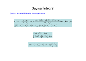 Sayısal İntegral