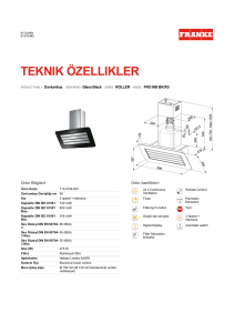 110.0156.833 Teknik Özellikler