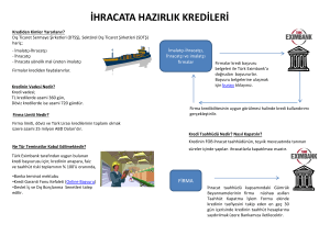 ihracata hazırlık kredileri