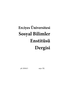 Sosyal Bilimler Enstitüsü Dergisi