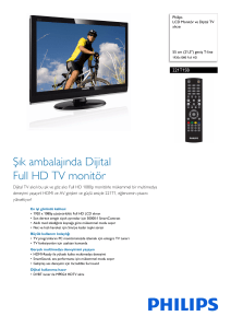 221T1SB/00 Philips LCD Monitör ve Dijital TV alıcısı