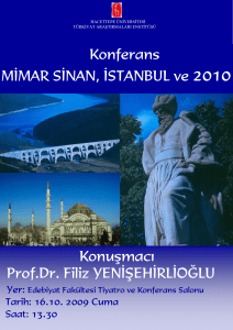 Mimar Sinan, İstanbul ve 2010 Konferansı