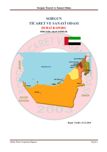 Dubai Pazar Araştırma Raporu - Sorgun Ticaret ve Sanayi Odası