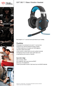 GXT 363 7.1 Bass Vibration Headset Özellikler Ayrıntılı bilgi