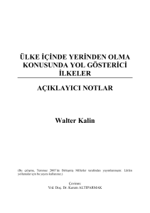 ülke içinde göç ettirme konusunda yol gösterici ilkeler