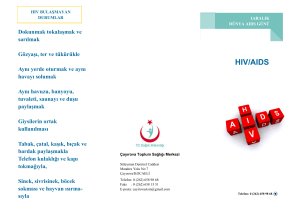 HIV/AIDS - Çayırova Toplum Sağlığı Merkezi