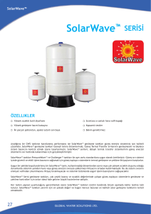 SolarWave™ SERİSİ - Global Water Solutions