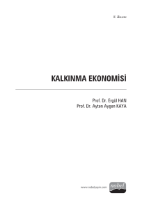 kalkınma ekonomisi - nobel akademik yayıncılık