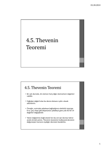 4.5. Thevenin Teoremi