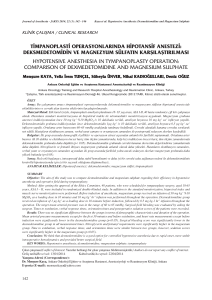 2014/3 K‡-178 (142-146) - Anesteziyoloji ve Reanimasyon