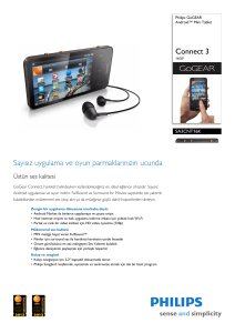 SA3CNT16K/02 Philips Android™ Mini Tablet