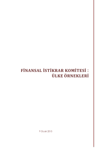 finansal istikrar komitesi