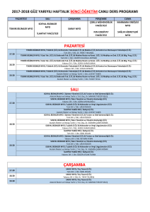 pazartesi salı çarşamba