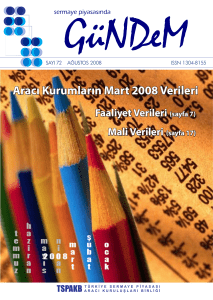 Aracı Kurumların Mart 2008 Verileri