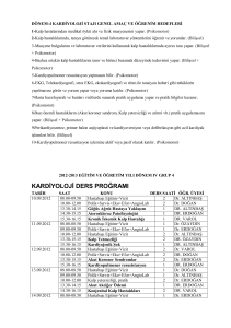 Kardiyoloji - Süleyman Demirel Üniversitesi