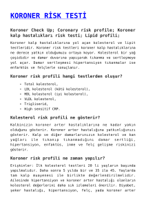 koroner risk testi,kalp sağlığı ve hipertansiyon check